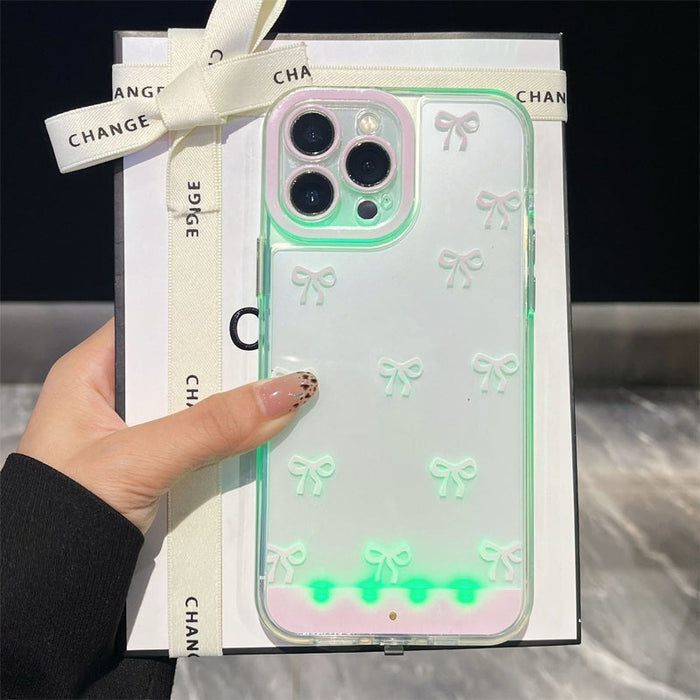 ✨Venta caliente📱Funda para teléfono celular con lazo brillante-ES