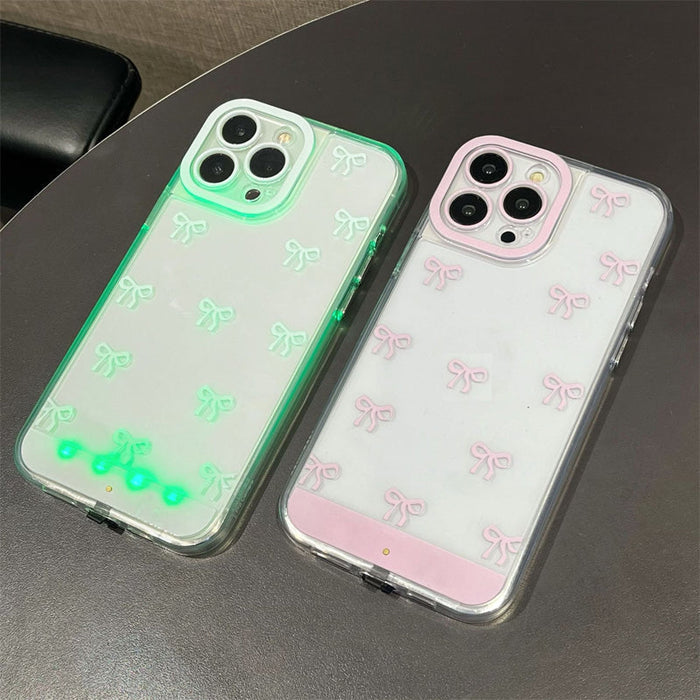 ✨Venta caliente📱Funda para teléfono celular con lazo brillante-ES