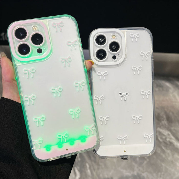 ✨Venta caliente📱Funda para teléfono celular con lazo brillante-ES