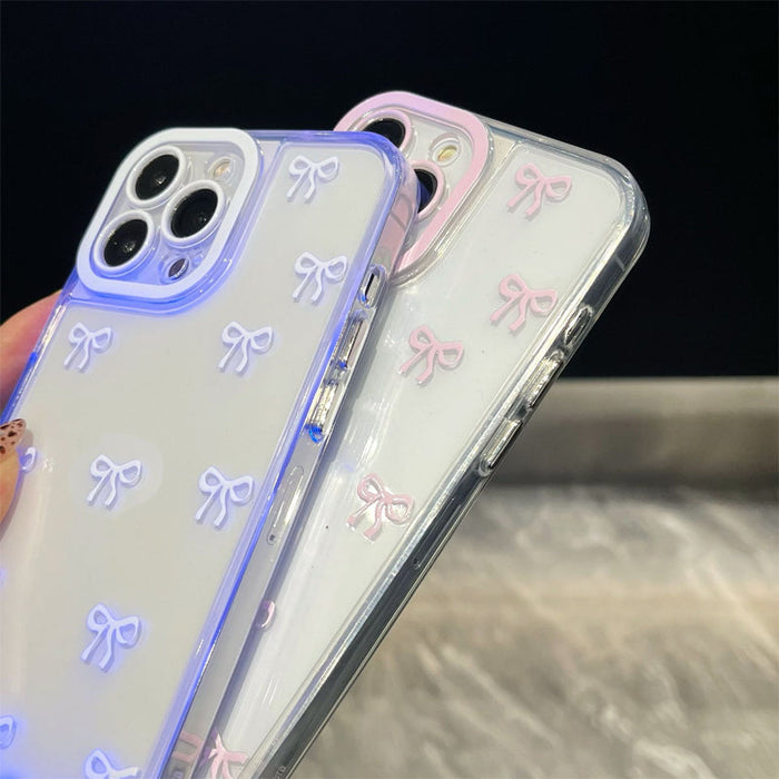✨Venta caliente📱Funda para teléfono celular con lazo brillante-ES