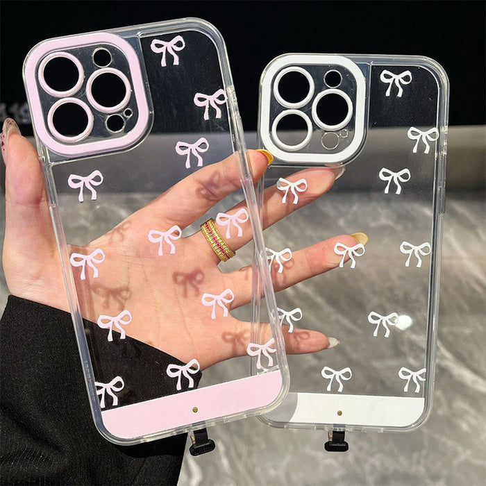 ✨Venta caliente📱Funda para teléfono celular con lazo brillante-ES