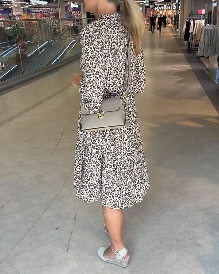 Vestido con estampado de leopardo-ES