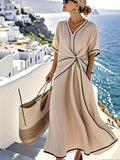 Vestido holgado de rayas para mujer-ES