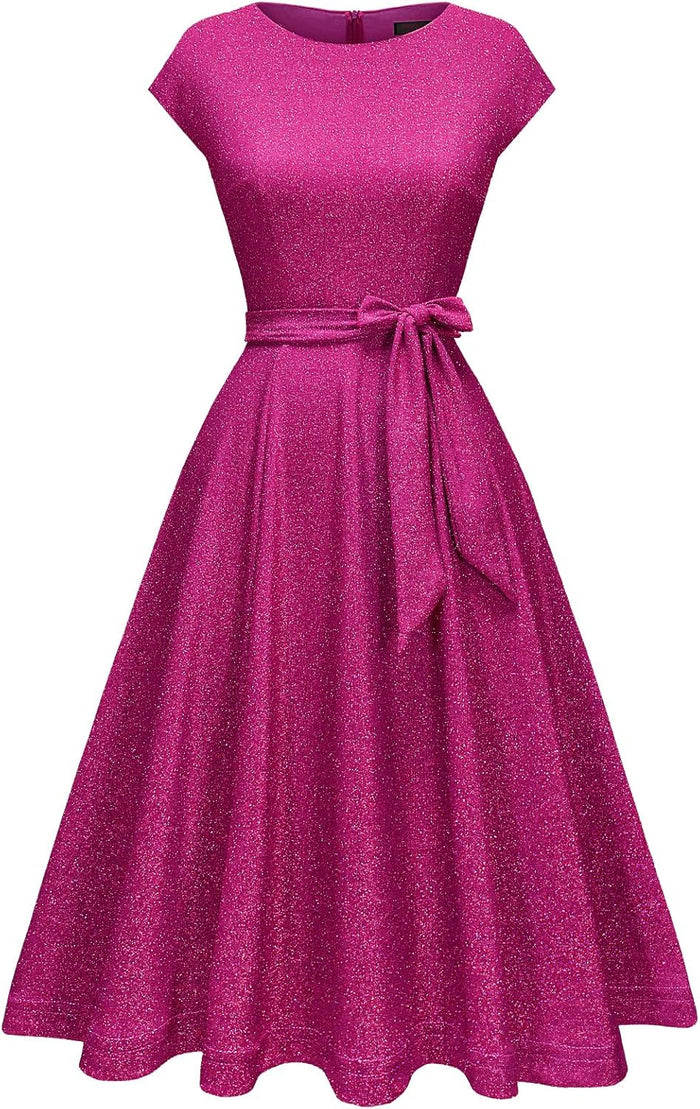 Vestidos de cóctel DRESSTELLS para mujer, vestidos de novia formales, vestidos de fiesta modestos para recepción en la iglesia en 2025-ES
