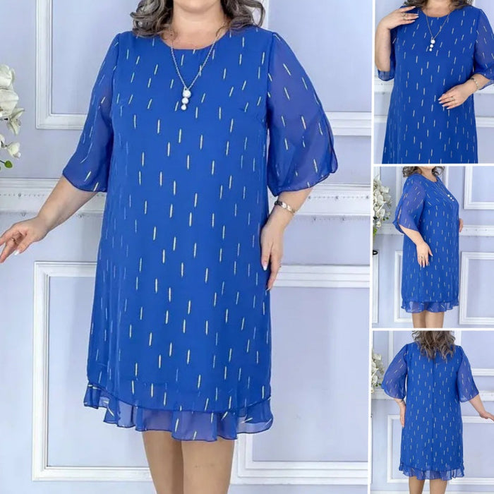 Vestidos estampados sueltos, ligeros, elegantes y encantadores.-ES
