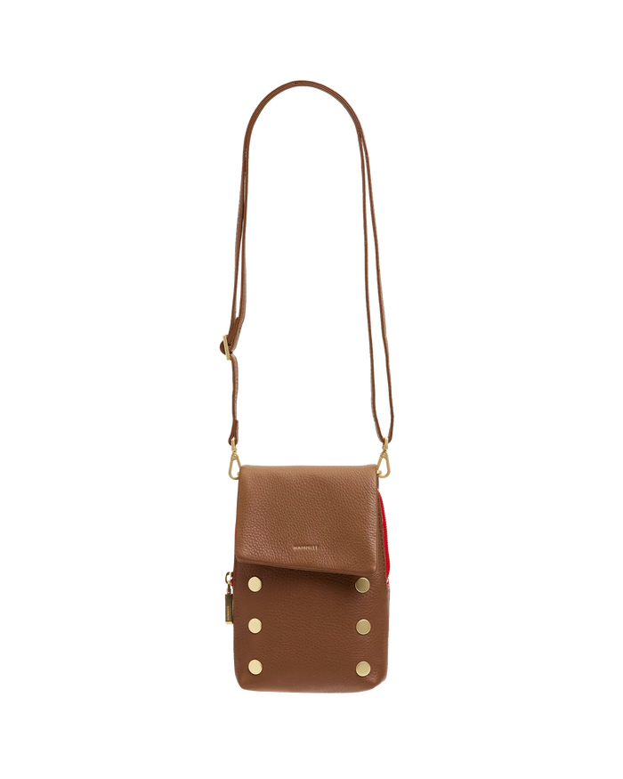 VIP Mobile | Mahogany Pebble/Brushed Gold Red Zip