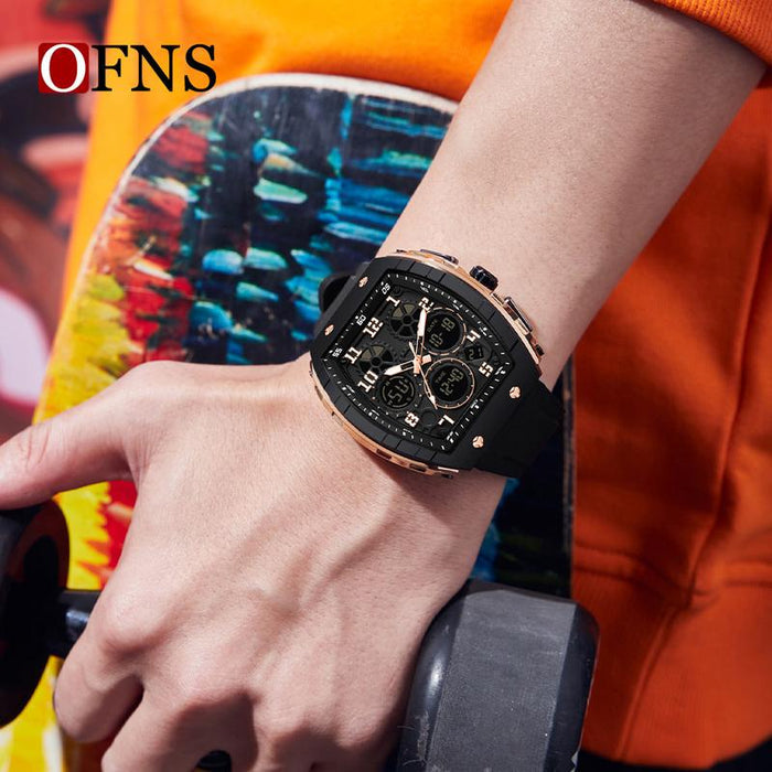⌚Vyriškas skaitmeninis sportinis laikrodis su foniniu apšvietimu ir automatine datos funkcija✨-LT