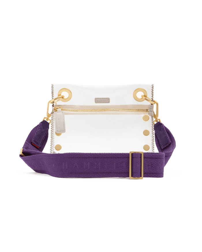 Webbing Crossbody Strap-Game Day Purple-BG-Front-View-2