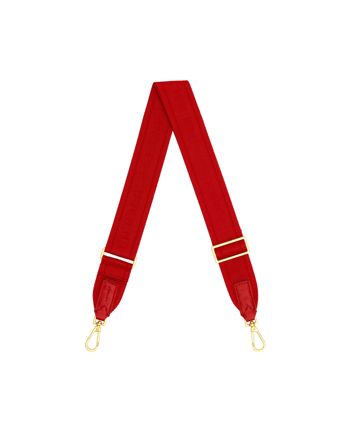Webbing Crossbody Strap-Harissa Red-BG-Back-View