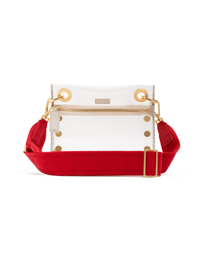 Webbing Crossbody Strap-Harissa Red-BG-Front-View-2