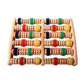 Wooden foot massage for therapy and relaxation