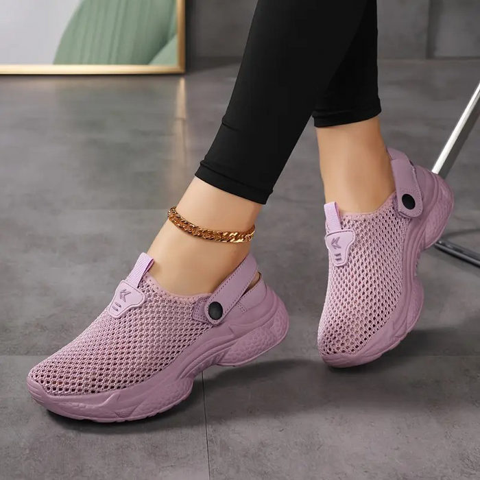 Zapatillas de malla transpirable para mujer.-ES