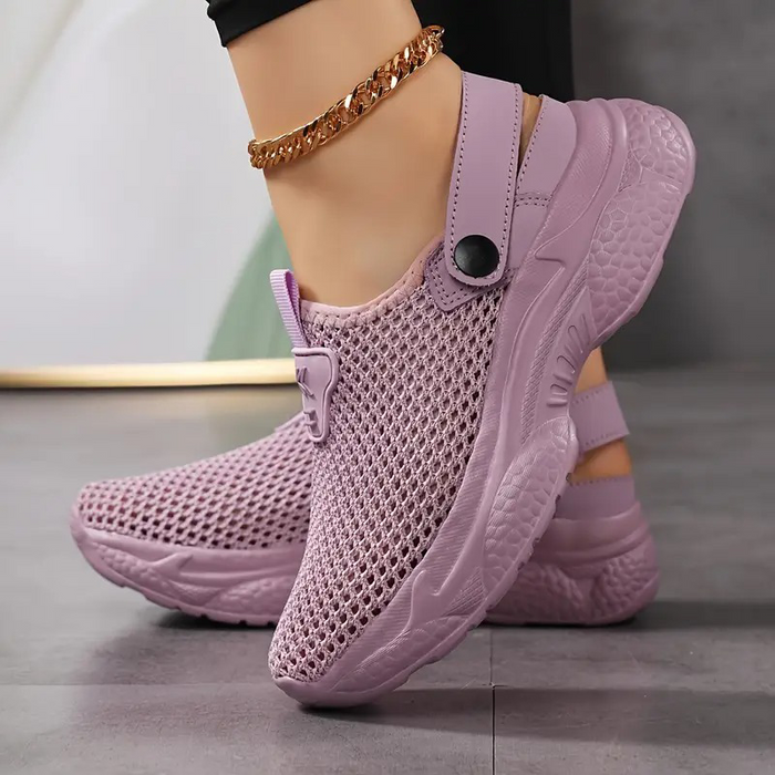 Zapatillas de malla transpirable para mujer.-ES