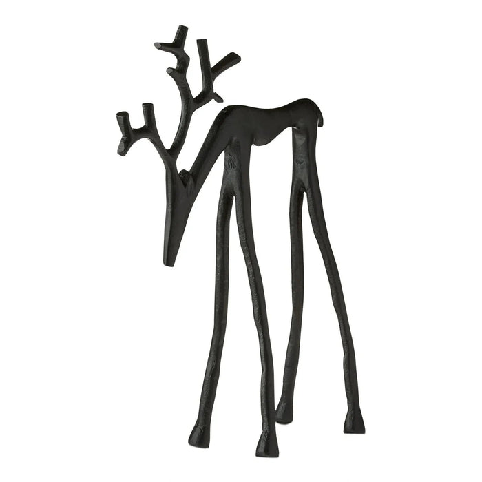 🎅Ziemassvētku bestsellers 🦌 Melna ziemeļbrieža figūriņa, Ziemassvētku rotājums-LV